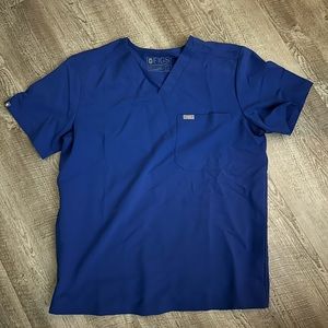 Royal Blue FIGS Scrub Top